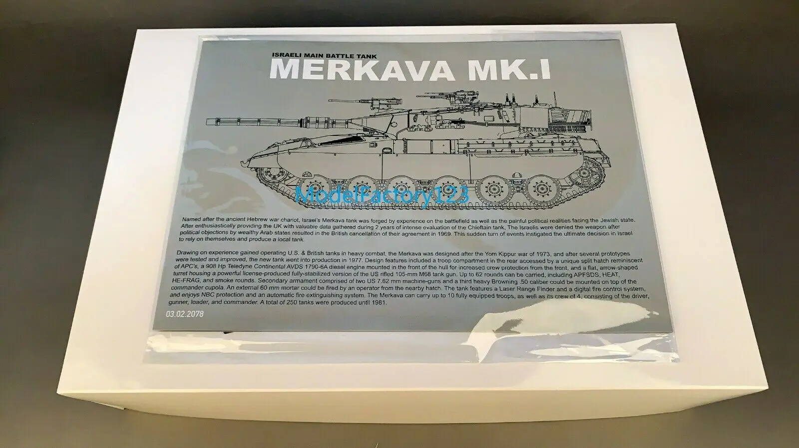 

Набор моделей белой коробки TAKOM 2078A 1/35 IDF Merkava Mk I MBT