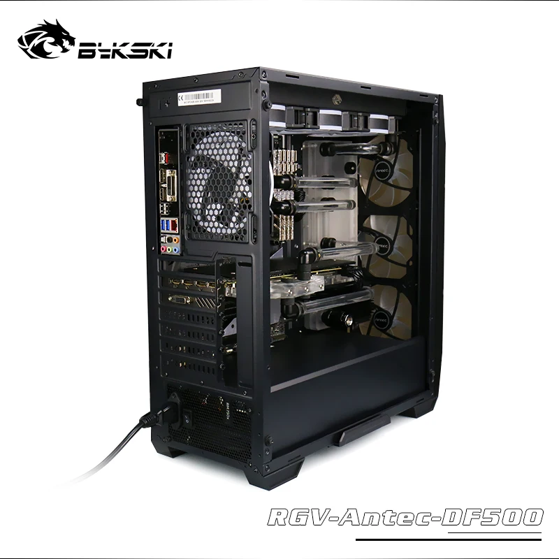 Bykski водная доска прямоугольная Antec DF500 резервуар для воды акриловый rgb чехол для компьютера охлаждающий резервуар RGV-Antec-DF500