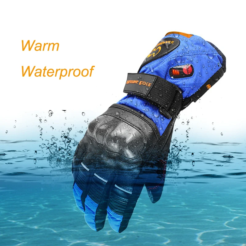 Мотоциклетные теплые водонепроницаемые ветрозащитные зимние перчатки Guantes Moto