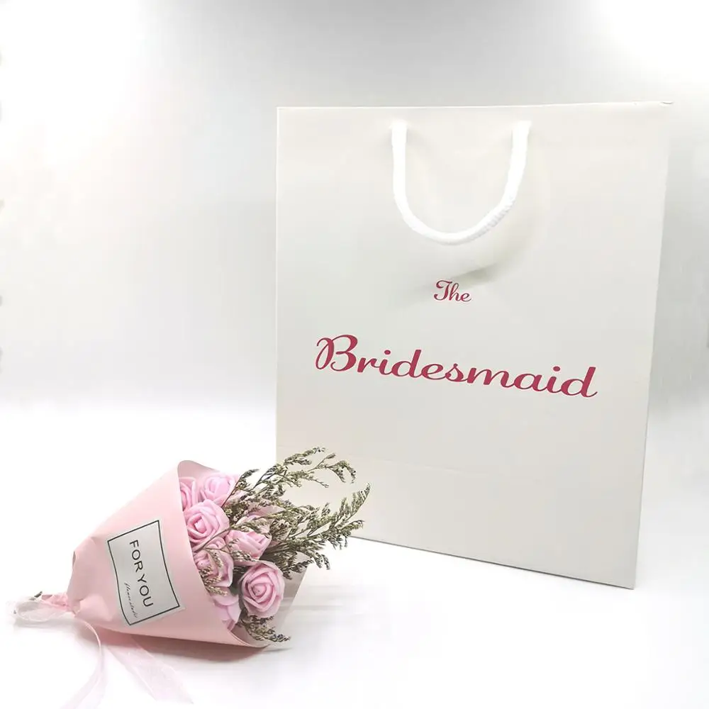 Новинка 6 шт. большие бумажные сумки для свадебной вечеринки подарочные подружки