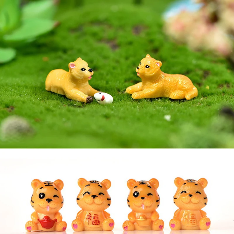 

Lucky Tiger микро-ландшафт для садоводства искусственная Тигровая Смола ремесла