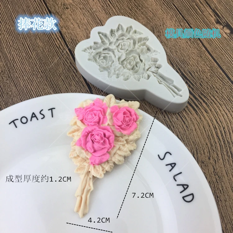 Цветок формочка в виде растения 3D силиконовая форма для торта кухонная выпечки