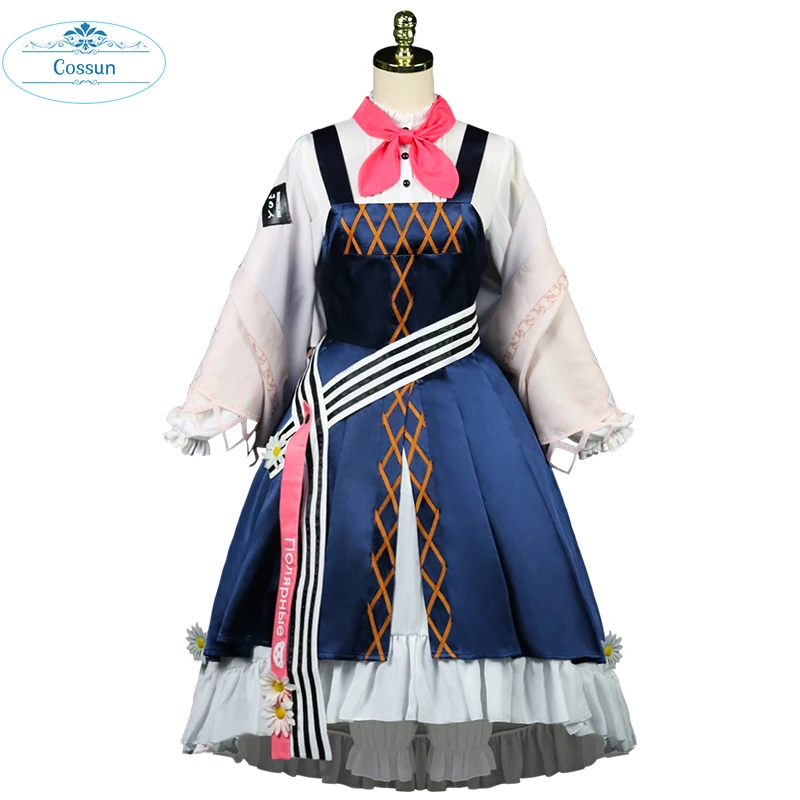 

New Seriest Hot Game Arknights Rhodes Kitchen Cosplay Costume Cute Lolita Dress Full Set Female Role Play Clothing S-XL