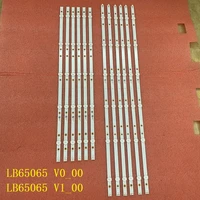 5set60pcs led backlight strip for lb65065 v0_00 lb65065 v1 element tv e4sw6518 e4st6519 tpt650j1 qubf90 k 210bz05dlb33mbl01l