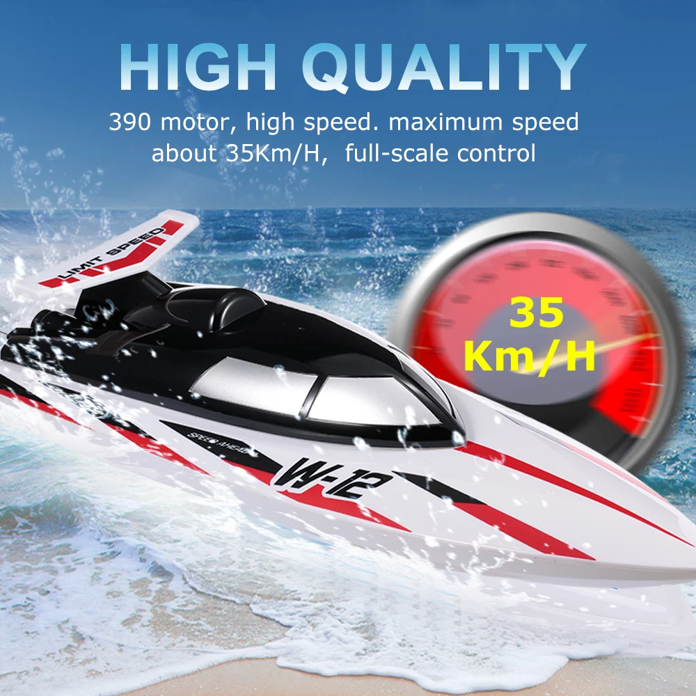 WLtoys WL912-A RC Boat 2,4 г 35 км/ч высокоскоростная RC гоночная лодка 390 мотор Capsize защитные лодки с дистанционным управлением RC игрушки для детей