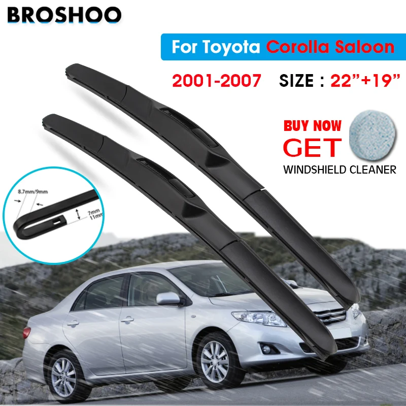 Автомобильный стеклоочиститель для Toyota Corolla Saloon 22 &quot+ 19&quot 2001-2007 стеклоочистители