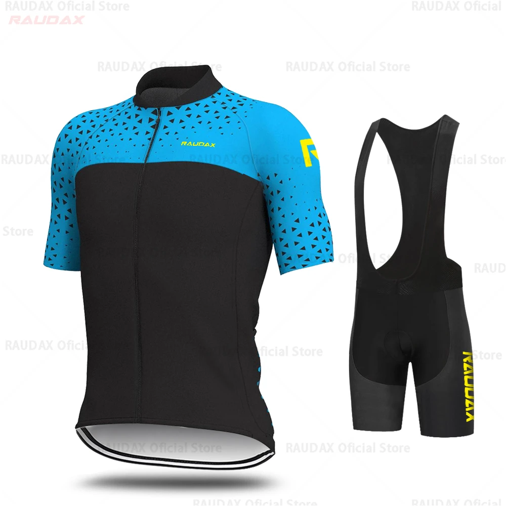 Bib cycling set Aleing Для Мужчин's майки спортивные комплект одежда для велоспорта Pro Team MTB велосипедные шорты, велосипедный майки для триатлона Ropa Ciclismo - Цвет: Bib cycling set