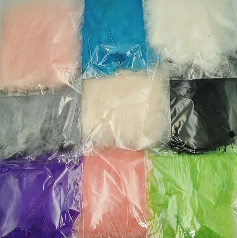 Пушистые перья индейки Марабу 4-6 дюймов пушистые куриные для свадебвечерние НКИ