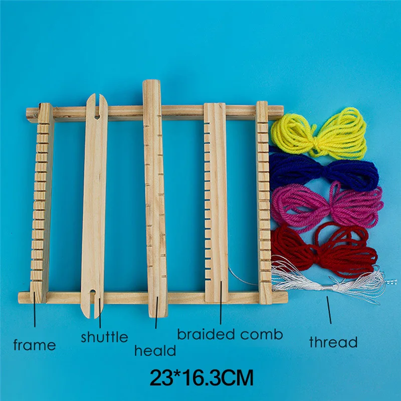 For Child Деревянный швейный станок, ткацкий станок, набор ручной работы, тканый костюм, деревянный многофункциональный ткацкий станок, сделай сам, шерстяной крюк, ткацкий станок, товары для дома - Цвет: For Child