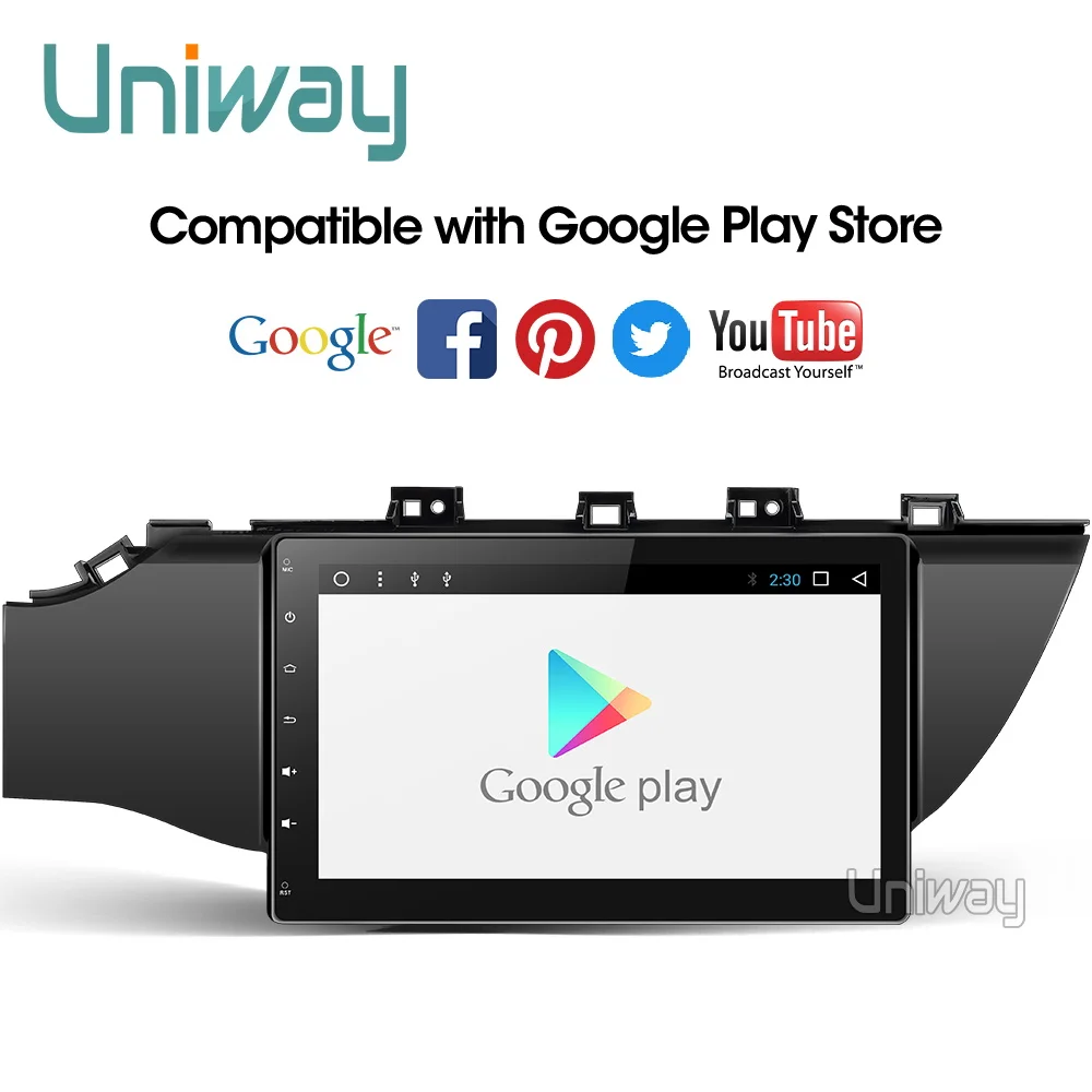 Uniway A17K21071 2G+ 3 знака после 2G Octa 8 core android 8,1 автомобильный dvd для kia k2 rio мультимедийная Автомобильная магнитола gps
