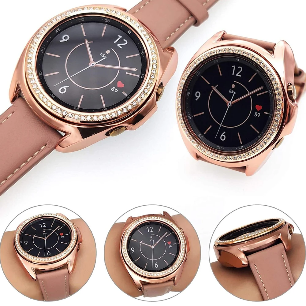 Чехол с кольцом-рамкой для часов samsung gaalxy watch 3 45 мм 41 мягкий чехол-бампер из ТПУ