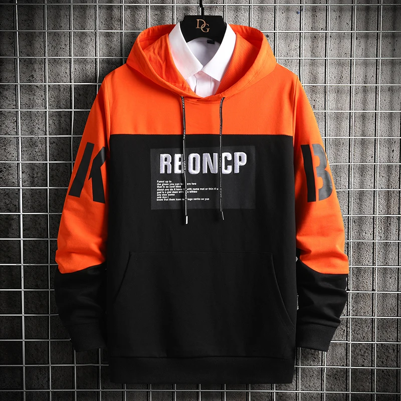 

Spring Autumn Fashion Men's Hoodies High quality pullover Sweatshirt Harajuku Men Clothing Hoodie Print Letter Casual Hoodie Men