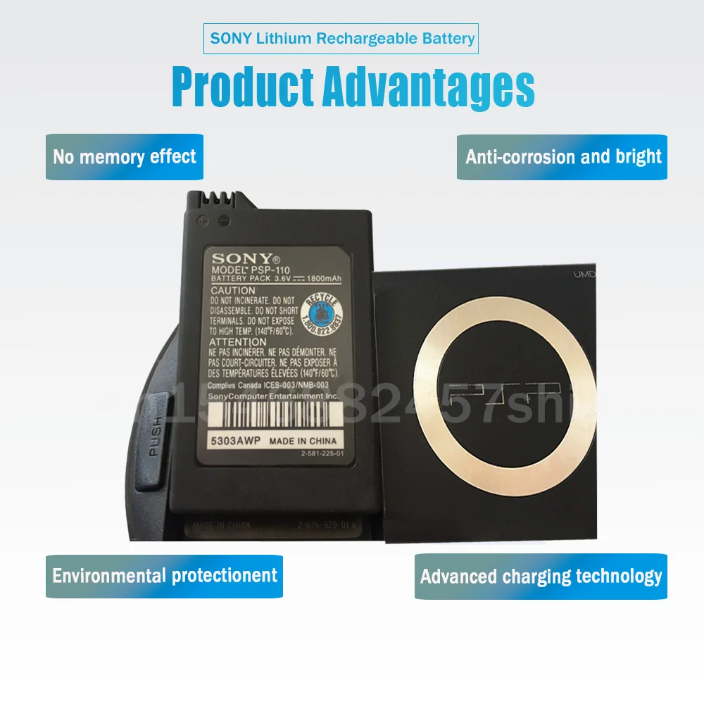 Оригинальная литий-ионная аккумуляторная батарея Sony 3 6 В 1800 мАч 1 шт. для