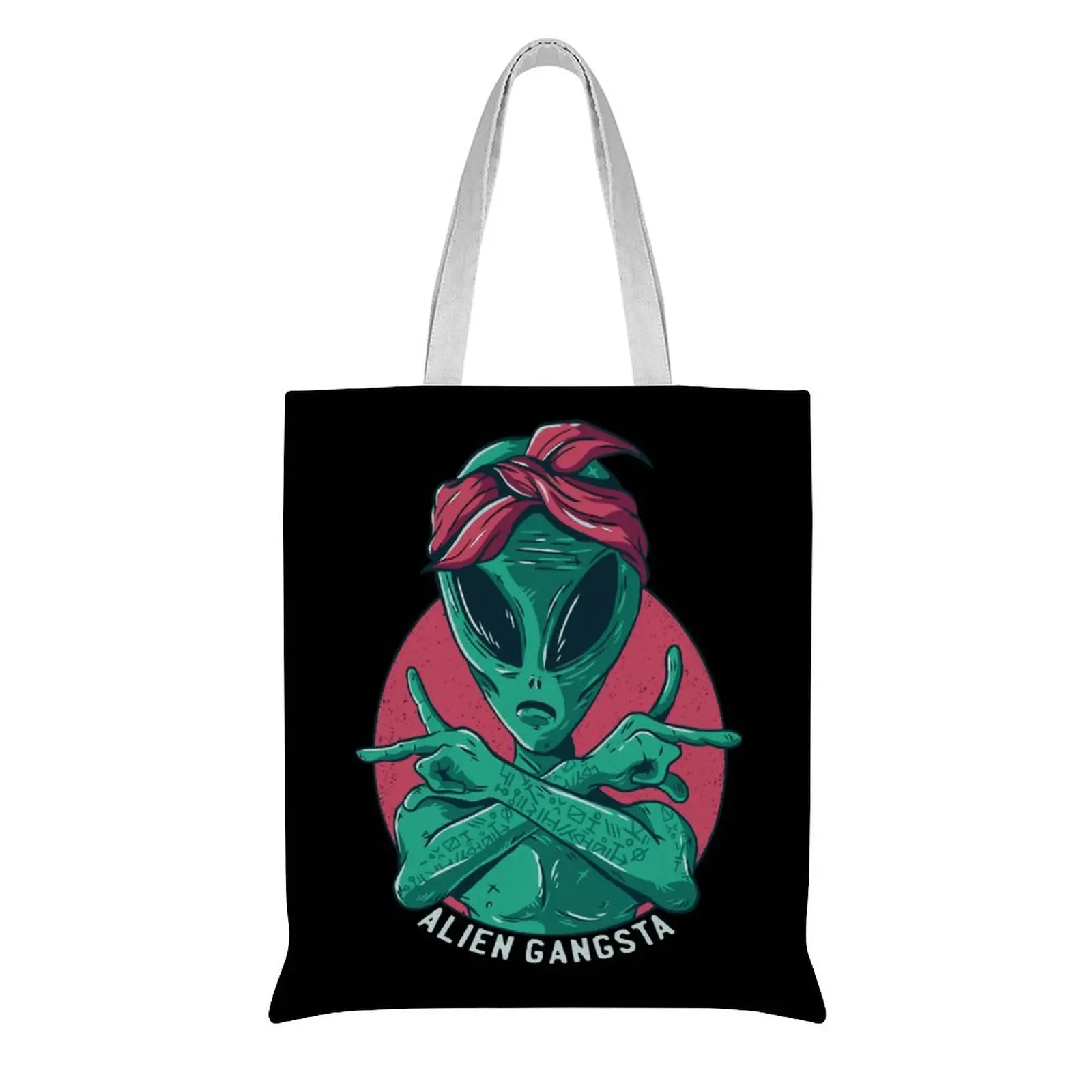 

Paper Bag Tote Zipper Wicker Shopping Carts With Large Wheels Cloth Bags Anime Canvas Strawberry Trolley Harajuku Black Green Vs