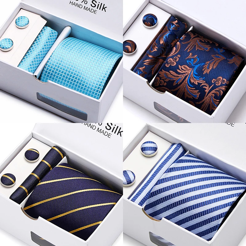 

Классическая Подарочная коробка, галстук, носовой платок, карманные квадраты, набор запонок, галстук, галстук, коробка, аксессуары для одежд...