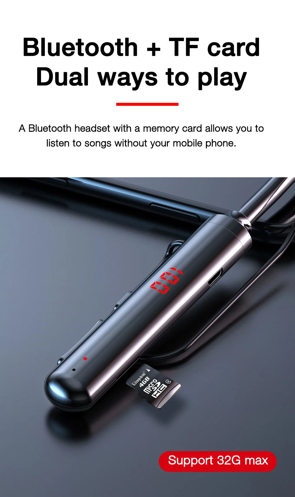 100 Hours Playback Wireless Bluetooth Earphones Magnetic Sports Running Headset IPX5 Waterproof Sport earbuds Noise reduction