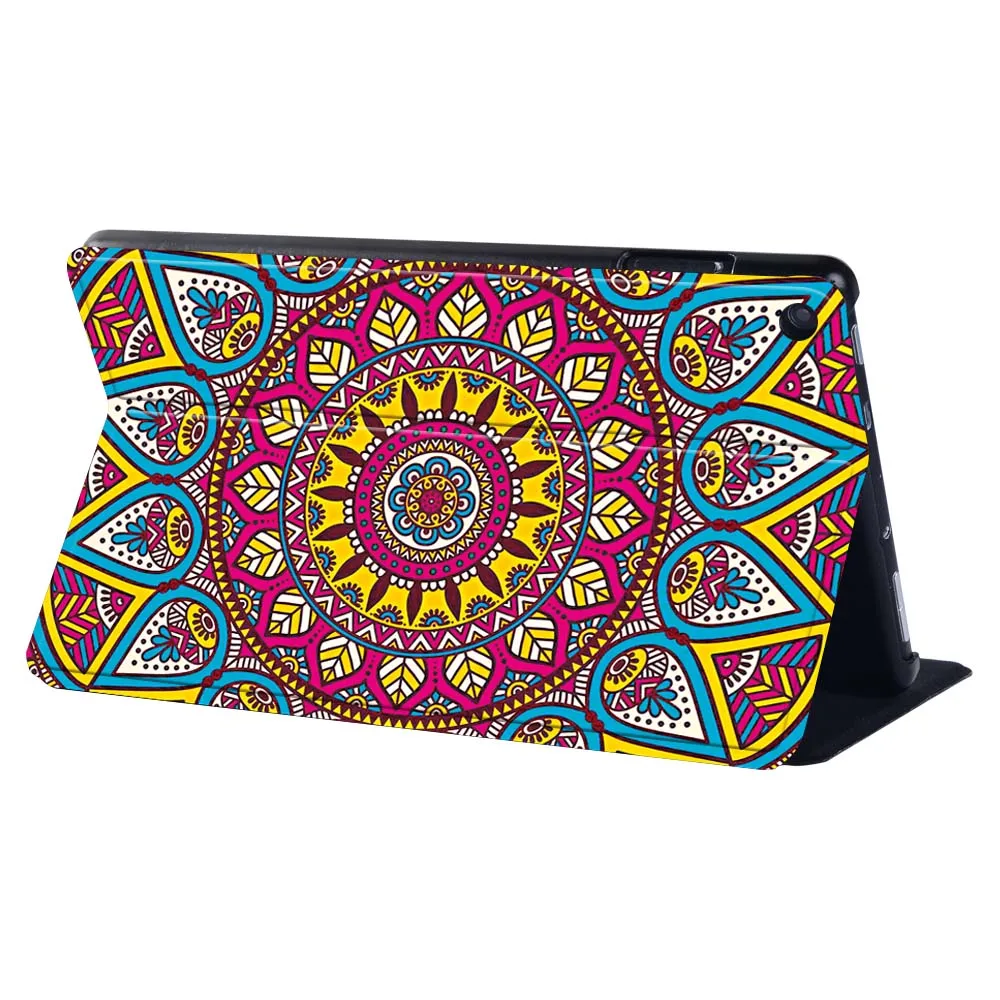 

For Amazon Fire 7/HD 8/HD 10 with Alexa Tablet Folio PU Leather Stand Convenient Protective Case + pen