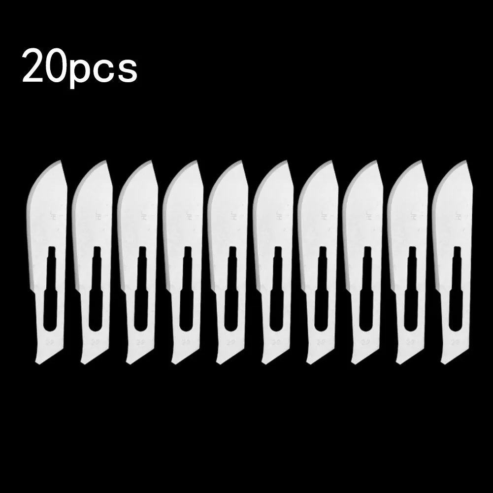 

20pcs Stainless Steel Knife-s Engraving Wood Blades Carving Tool Scalpel Handcrafted Multi