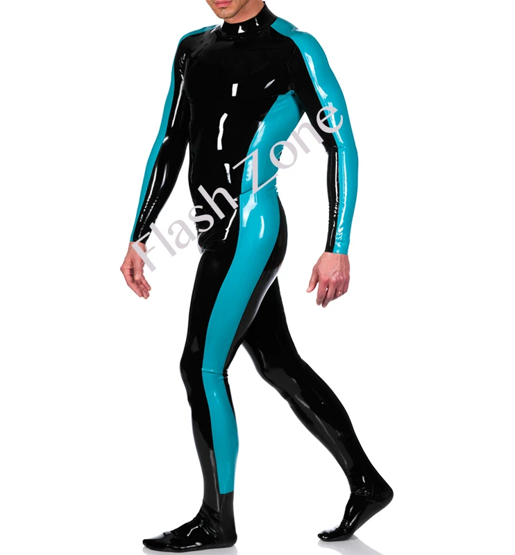 Бесплатная Доставка! Мужские прямые куртки латексные костюмы фетиши с носками |