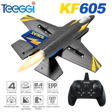 KF605 RC Airplane Fixed Wing with Motor Aircraft  2.4GHz 4CH 6-Axis Gyro Backflip Stunt Roll Fighter