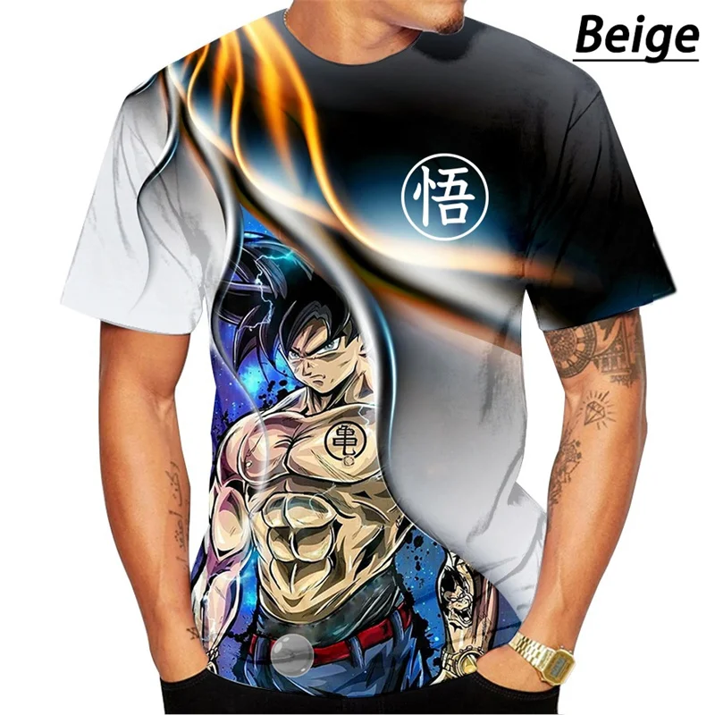 

2021 New Fashion 3D Printing Cool Figure Summer Men's Casual Style Short Sleeve T-Shirt