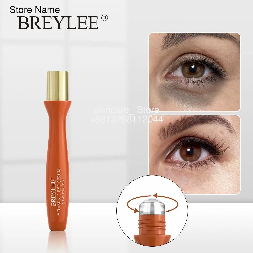 

BREYLEE Eye Serum Vitamin C Eye Roller Massage Whitening Remove Dark Spots Frecles Melanin Anti-oxidation Moisturizing Skin Care