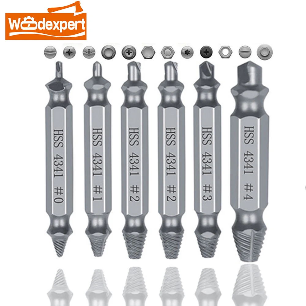 

Creawood набор сверл для извлечения поврежденных винтов 4/5/6 шт