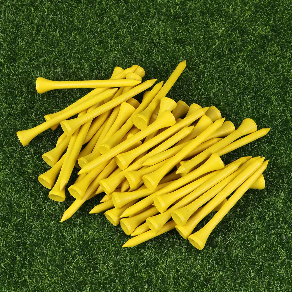 

100pcs 7cm Length Yards Wooden Tees for Outdoor Sports (Red)