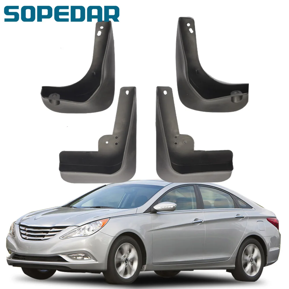 

SOPEDAR Car Styling Mudflaps For Hyundai Sonata i45 YF 2011 2012 2013 2014 Mud Flaps Splash GuardsMudguards Front Rear Fender