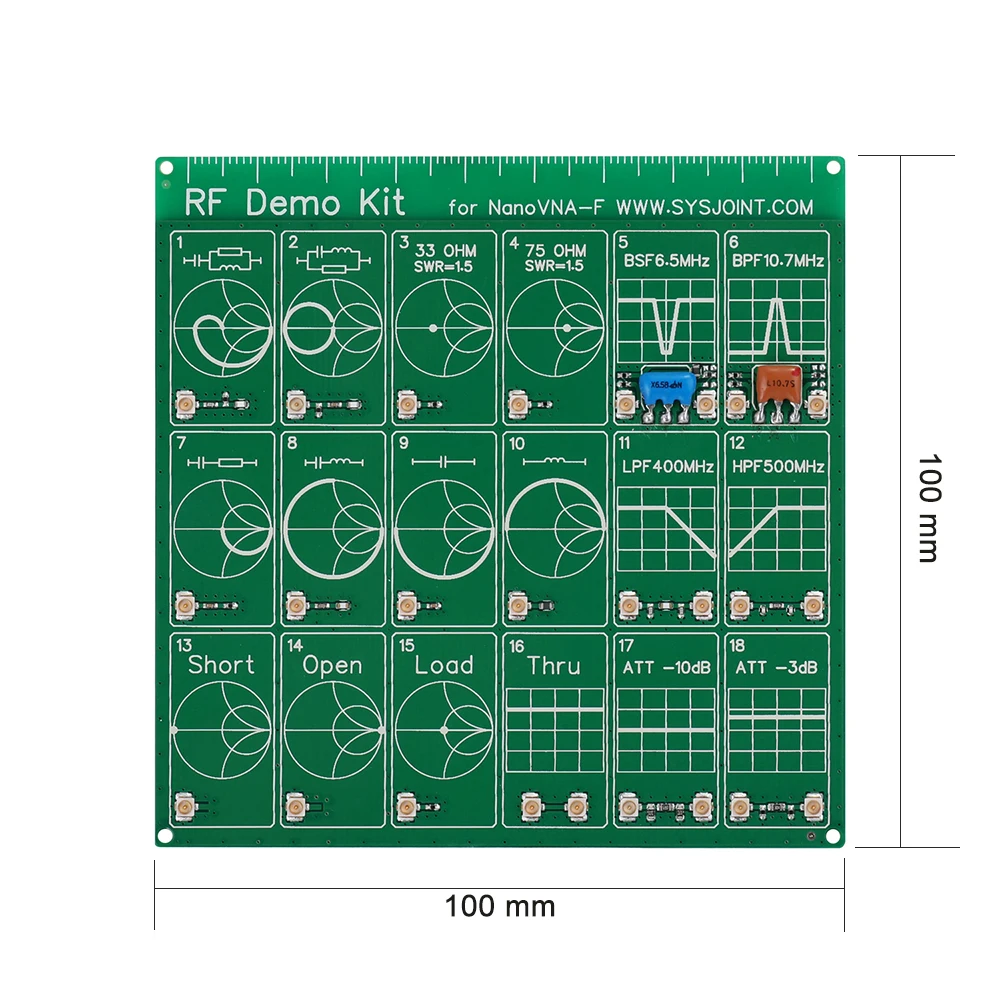 RF Demo Kit for NanoVNA VNA Test Board Vector Network Filter / Attenuator Analyzers Electrical Instruments | Инструменты