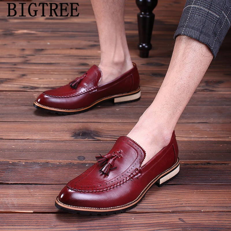 Модные вечерние броги Мужские классические туфли Мужская элегантная обувь Sapato