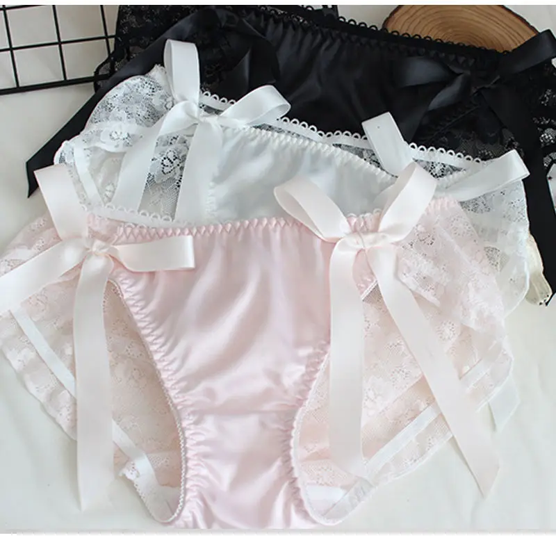 

Japanese Sexy Thong Panties Seamless Lingerie Sweet Underwear Women Girls Briefs See Through Thongs Naughty Soft Lolita Panty