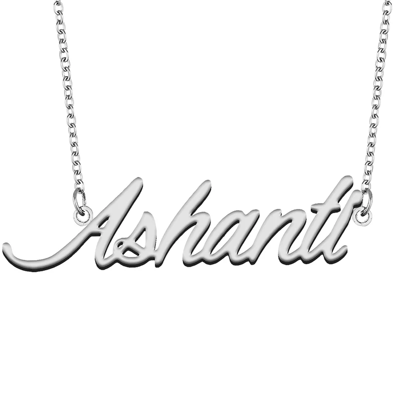 Ashanti Custom Name Necklace Customized Pendant Choker Personalized Jewelry Gift for Women Girls Friend Christmas Present