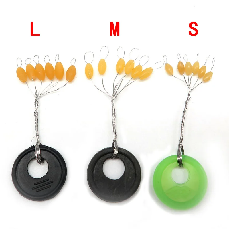 Minfishing 600 шт./лот желтая оливковая рыболовная поплавковая леска стопор крючок