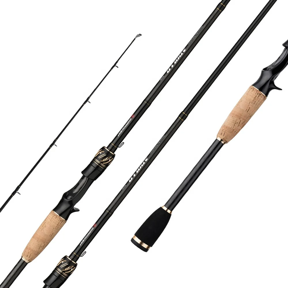 

CEMREO Carbon Fiber Casting Rod 1.8m 2.1m 2.4m Action UL+L M+MH Rod Pole 2 Section Lure Fishing Rod Fishing Tackle