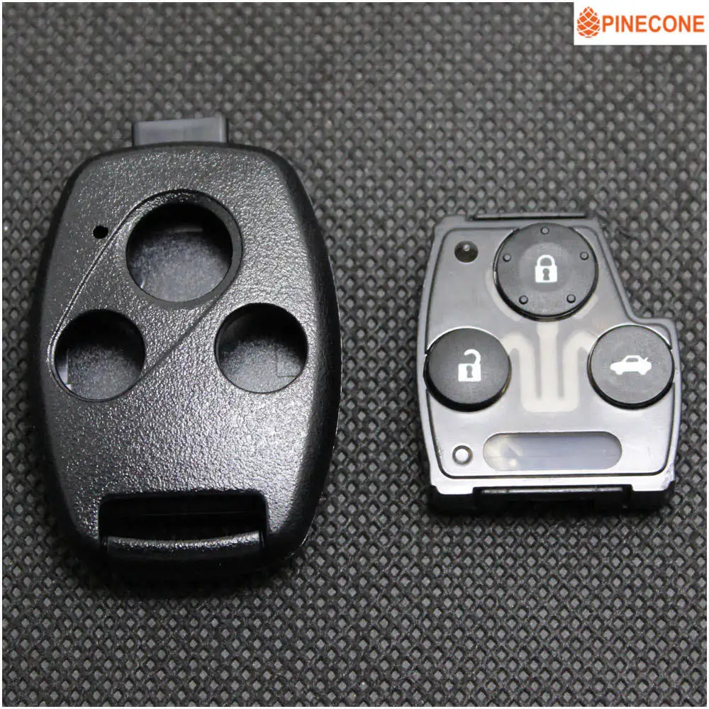 PINECONE для HONDA ACCORD CIVIC CRV ODYSSEY PILOT FIT 2007 2008 2009 2010 2011 2012 чехол для ключей сменный брелок 1 шт - Цвет: A Set of 3 Buttons B