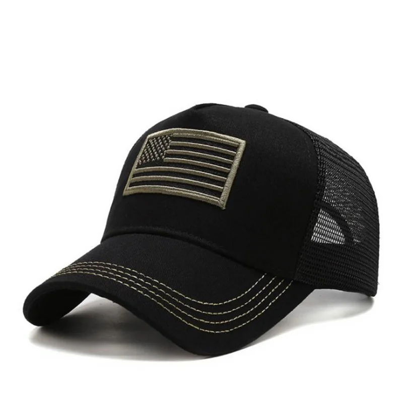 

Fashion Cotton Baseball Cap Snapback Hat Washed National Flag Embroidered Hip Hop Fitted Cap Outdoor Sport Running Cap Beach Hat