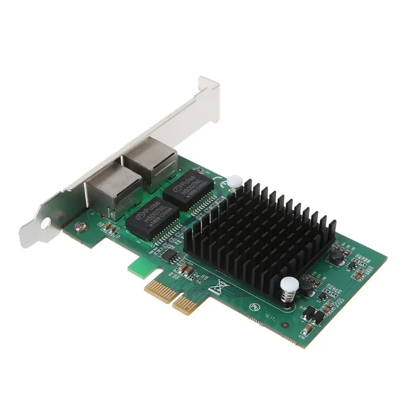 2020 Новый PCI Express двойной порт 10/100/1000 Мбит/с гигабитный Ethernet карта серверный