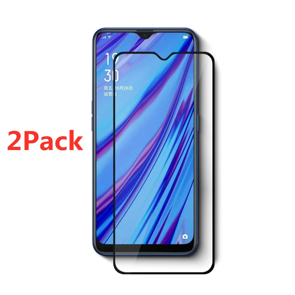 2 шт полное покрытие протектор экрана из закаленного стекла для Realme