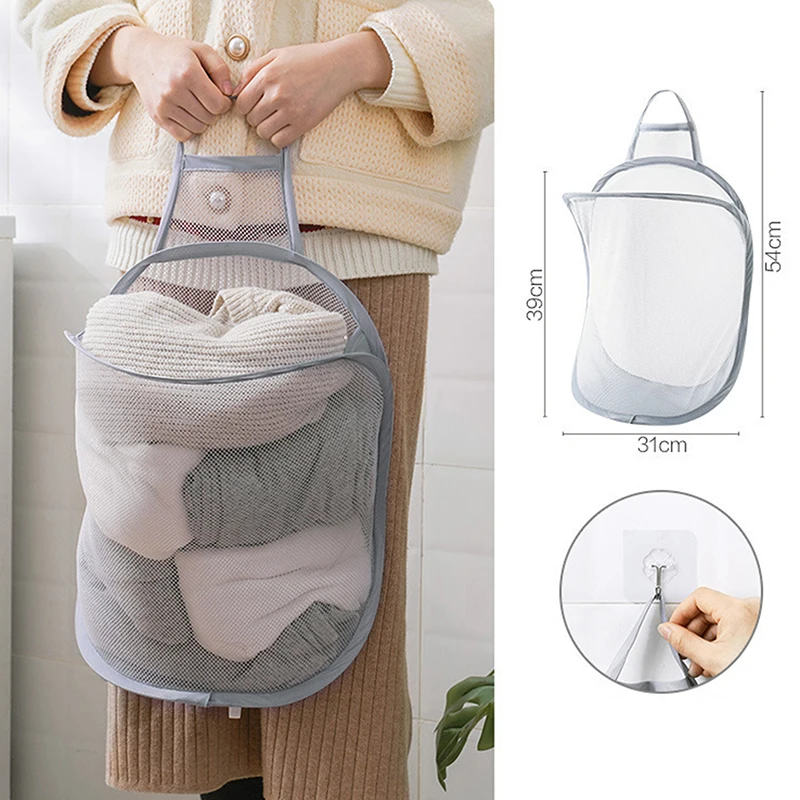 

Портативная Складная дышащая корзина для белья, настенная корзина для грязной одежды, органайзер для ванной комнаты