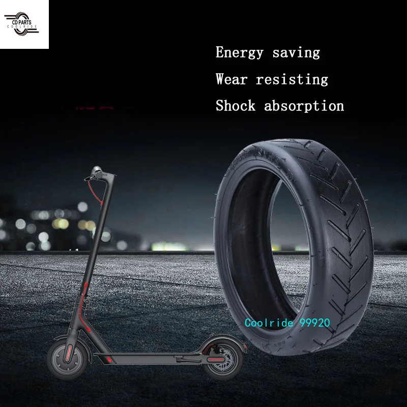 For Xiaomi M365 Electric Scooter Tire Shell Solid Vacuum 8 1 / 2x2 Thickened Explosion Proof Shock Absorption | Спорт и развлечения