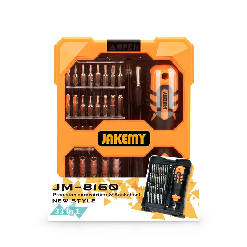 Набор отверток JAKEMY JM-8160 комплект инструментов для ремонта ноутбуков iPhone 6 6S 7 7S 8 8S X