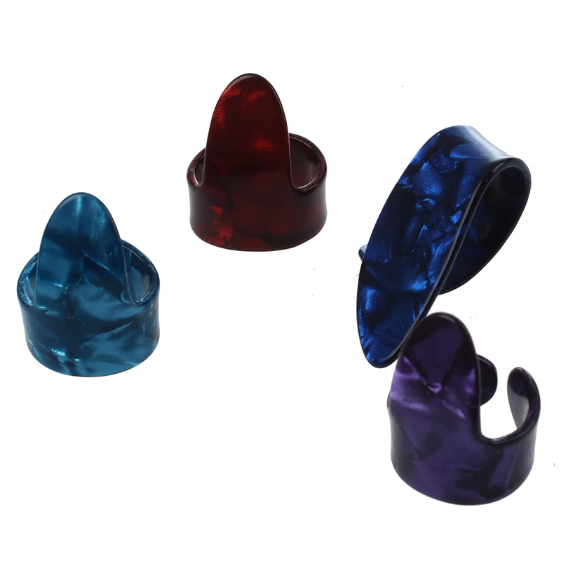 

3 Finger Picks + 1 Thumb Pick Plectrums Guitar Plastic