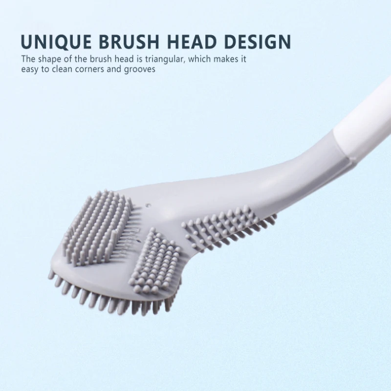 

Wall-Mounted Long-Handled Toilet Brush Golf Brush Head Toilet Brush Cleaning Tool Home Bathroom Accessories WC Corner Cleaning