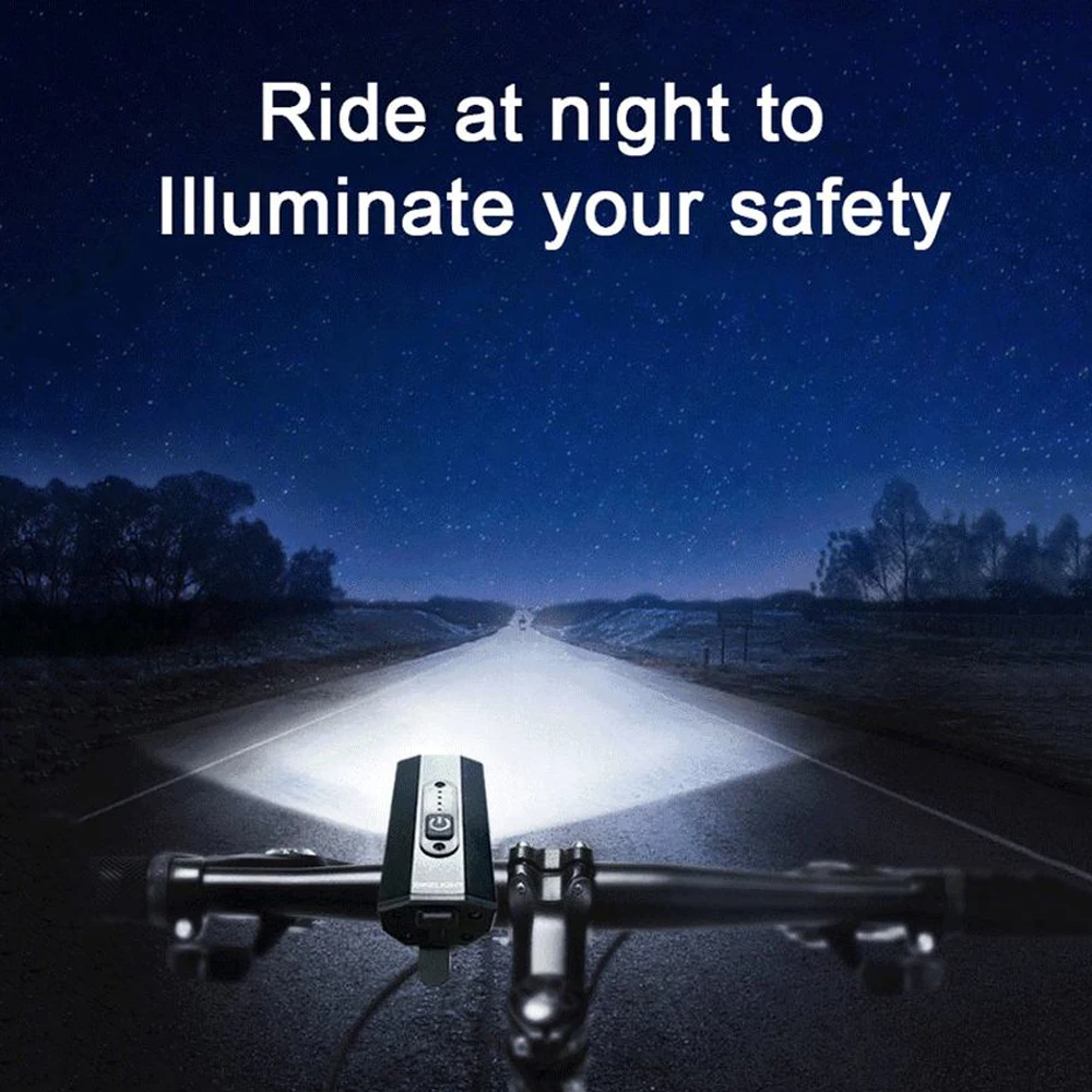 

Charging 2T6 Front Lamp beads type C interface Ultralight Flashlight Bike bicycle light