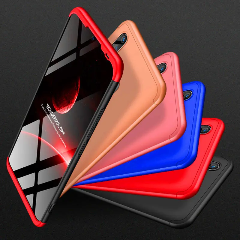 Vivo Y91 Y93 Y95 360 чехол 360 градусов полный чехол матовый чехол для Vivo Y 91 93 95 VivoY95 VivoY93 противоударный чехол со стеклянной пленкой