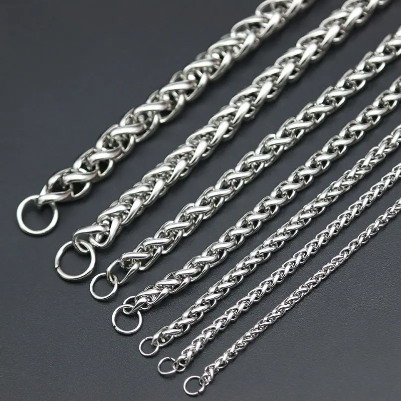 Цепочка для женщин и мужчин цепочка медальон из нержавеющей стали 2 5 мм 3 4 6 7 8