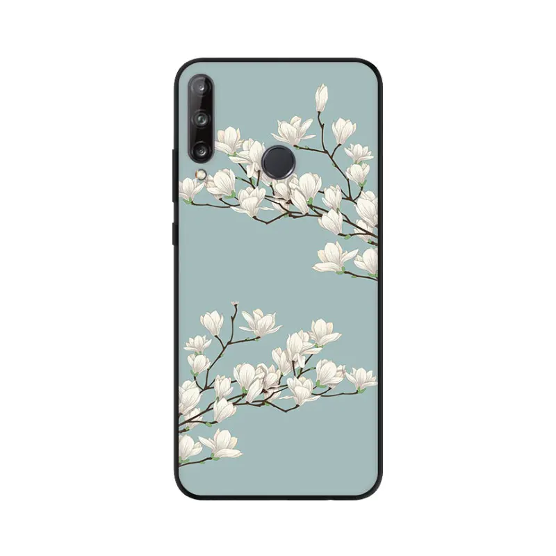 Чехол для Huawei P40 Lite E силиконовый мягкий черный чехол из ТПУ телефона P 40 с волком и
