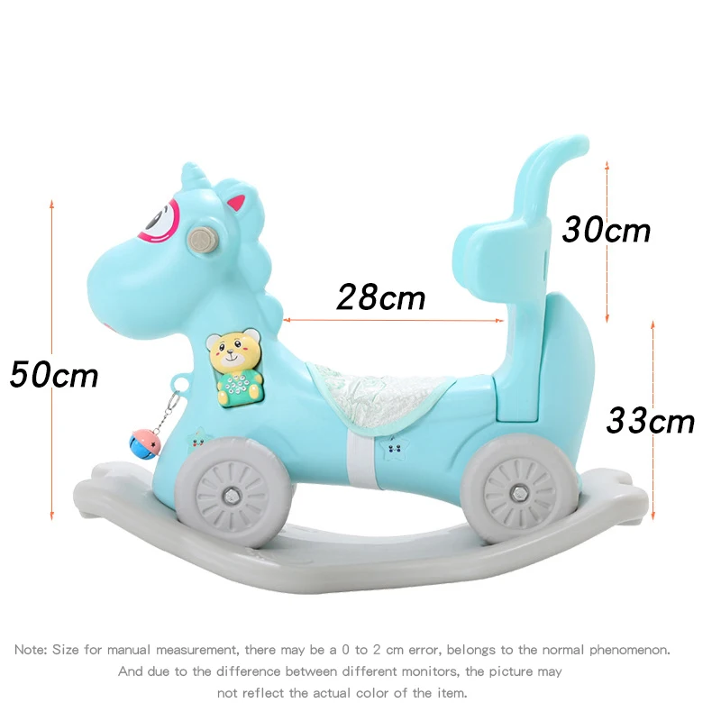 Ruizhi Unicorn Rocking Horse Children Trojan With Music Dual Use Baby Ride On Toys 1-3 Years Old Kids Gifts RZ1109 | Игрушки и хобби