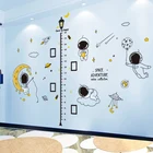 Shijuekongjian наклейки на стену с космическим космосом, астронавтами, сделай сам, измеритель роста, настенные наклейки для детской комнаты, украшение детской спальни
